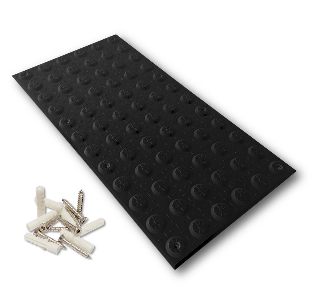 Black Fibre Reinforced Polymer (FRP) Warning Tac-Tile