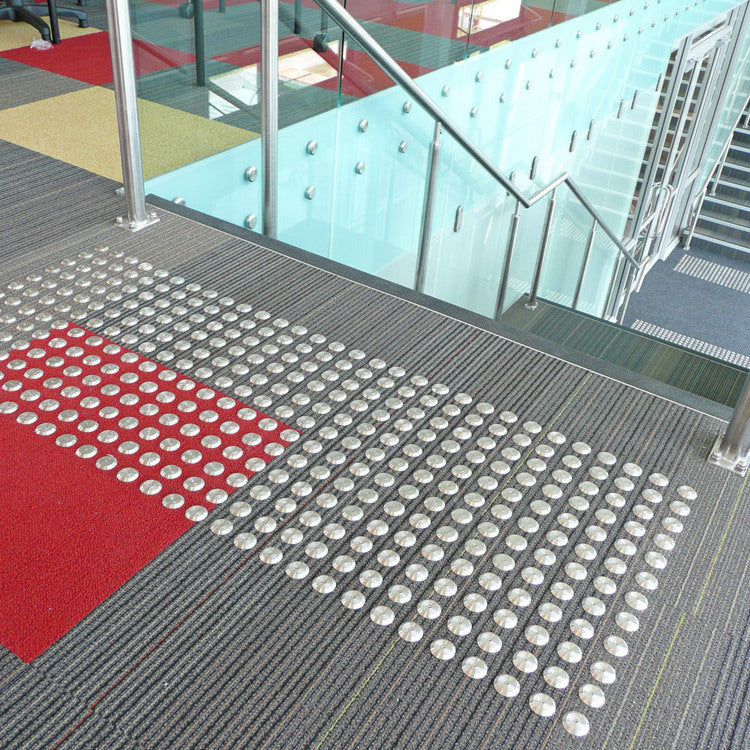 Refill Pack - Stainless Steel - Carpet Tactile Warning - Friction Fit with 17mm Stem
