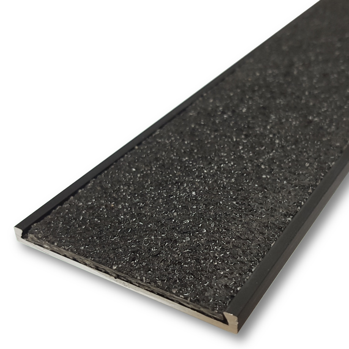 Series 10 Aluminium Stair Nosing - Solid Carborundum Insert