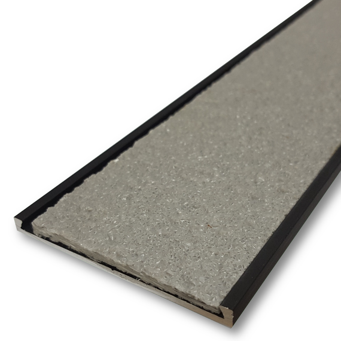 Series 10 Aluminium Stair Nosing - Solid Carborundum Insert