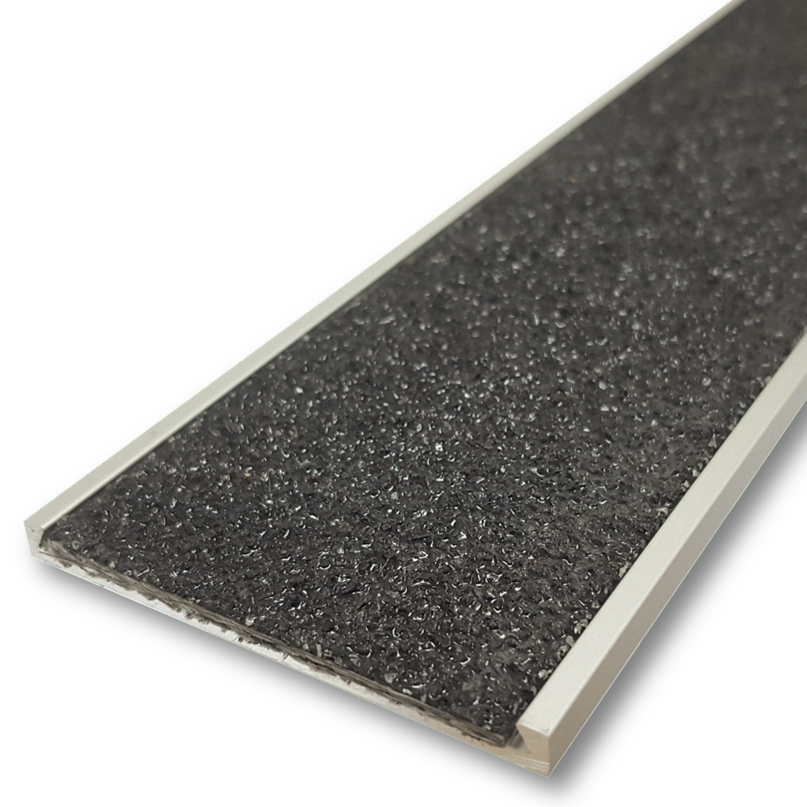 Series 10 Aluminium Stair Nosing - Solid Carborundum Insert