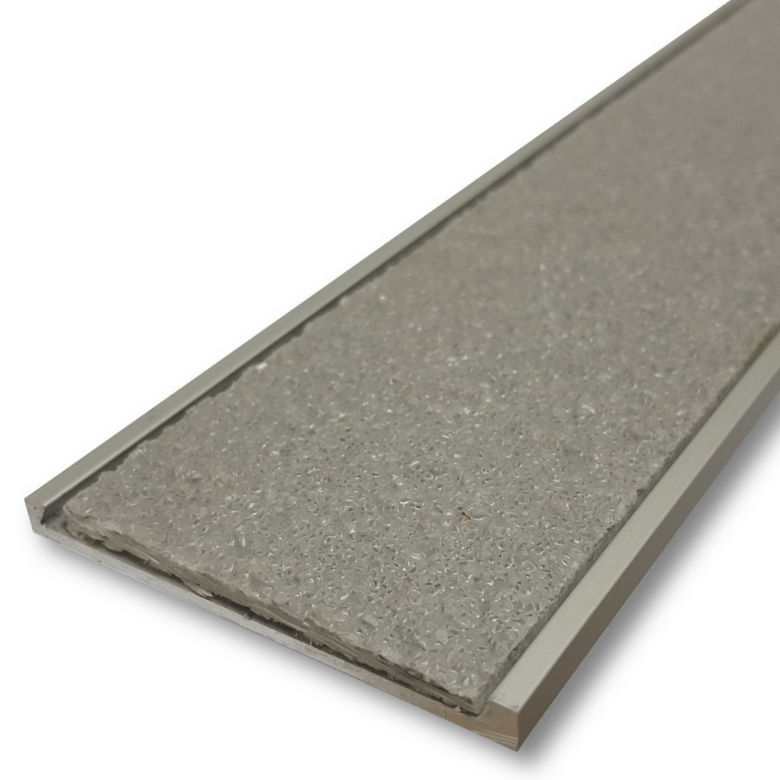 Series 10 Aluminium Stair Nosing - Solid Carborundum Insert