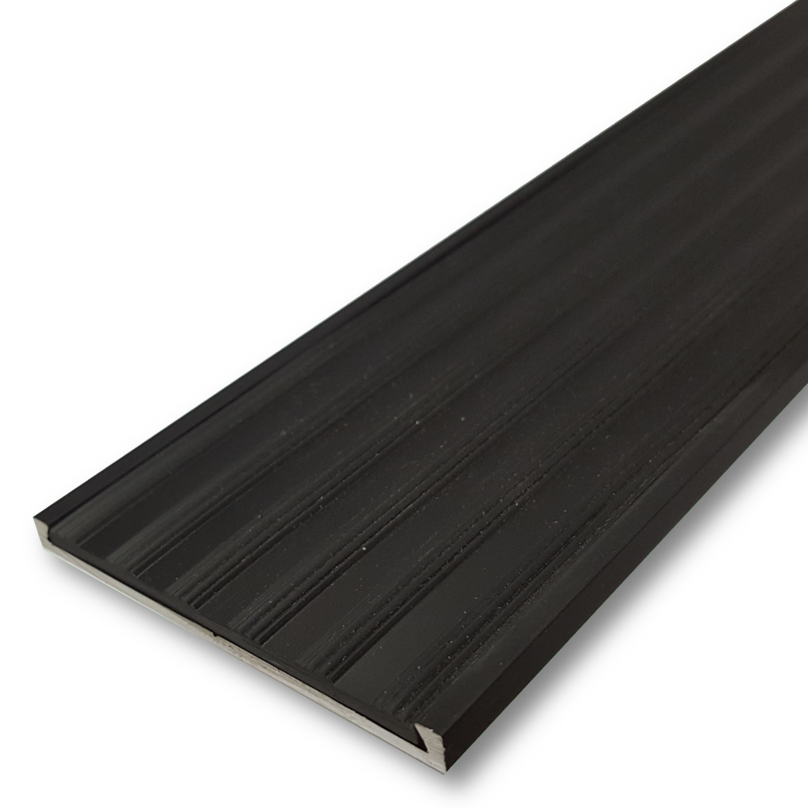 Series 11 Aluminium Stair Nosing - Solid Santoprene Insert