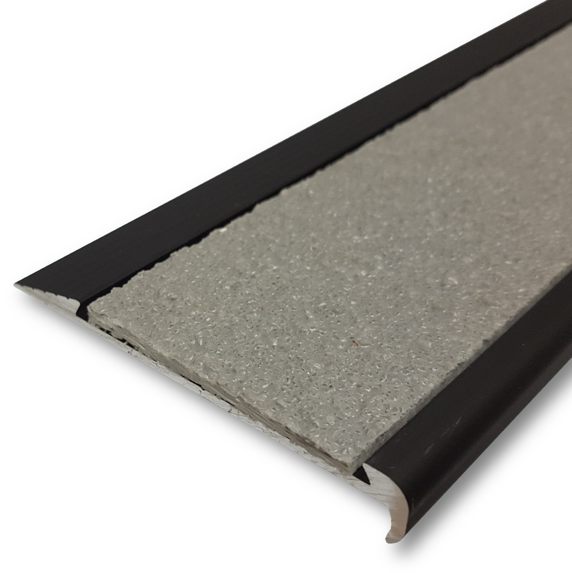 Series 3 Aluminium Stair Nosing - Solid Carborundum Insert