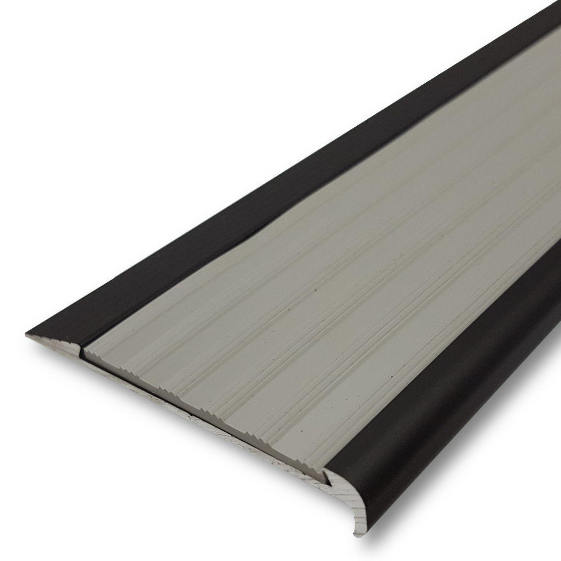 Series 4 Aluminium Stair Nosing - Solid Santoprene Insert