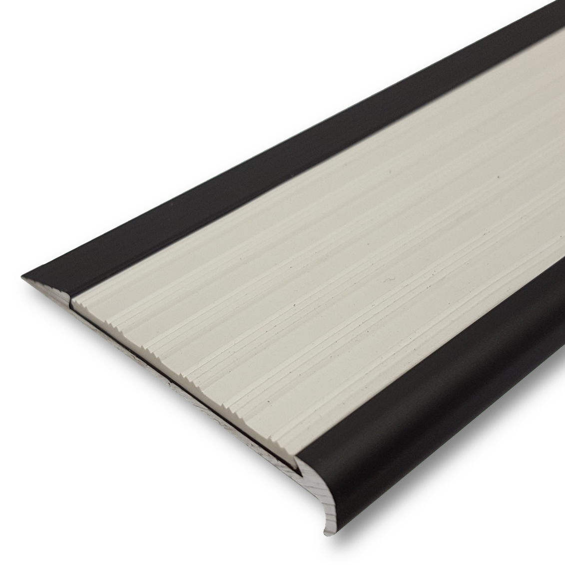 Series 4 Aluminium Stair Nosing - Solid Santoprene Insert