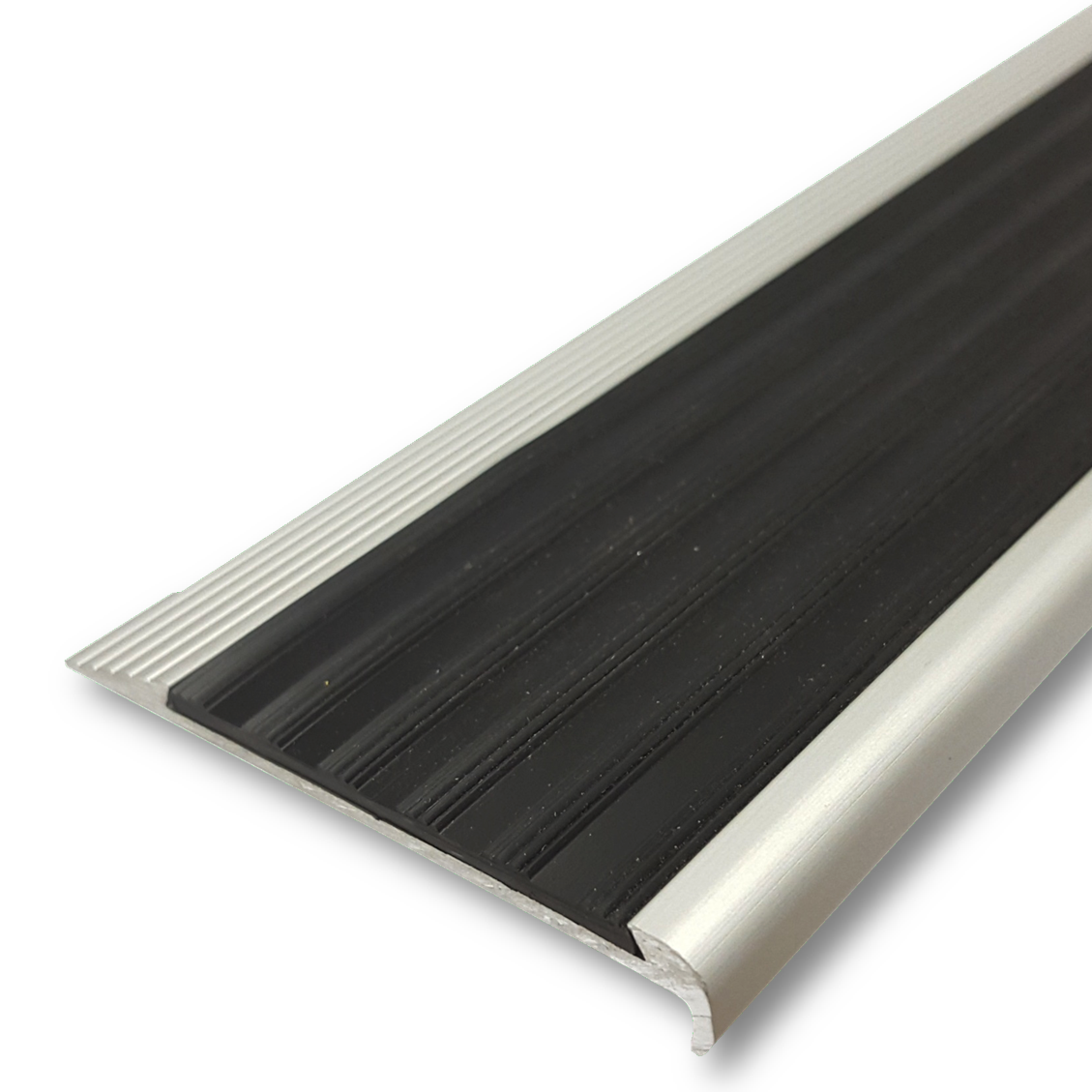 Series 4 Aluminium Stair Nosing - Solid Santoprene Insert