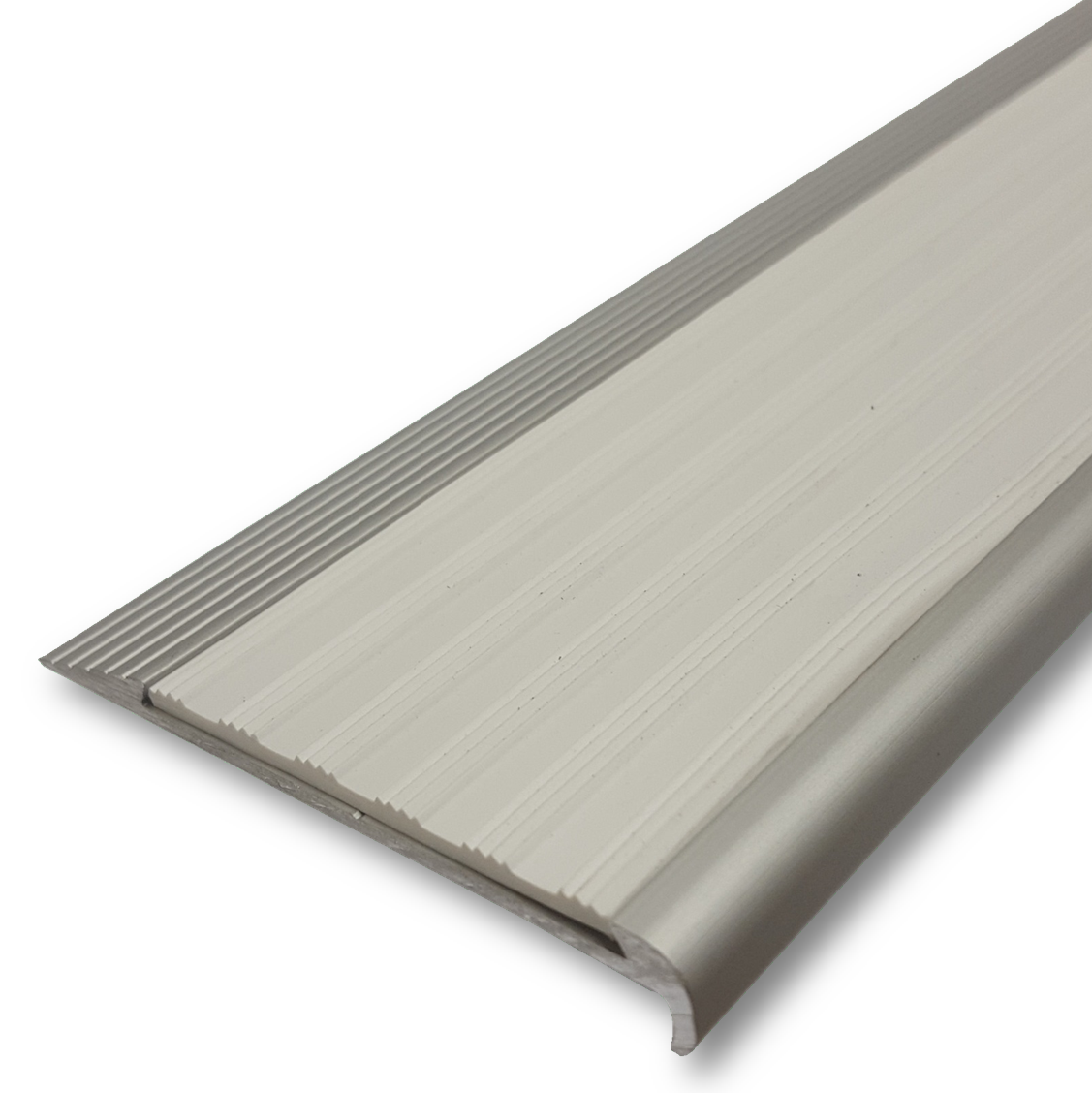 Series 4 Aluminium Stair Nosing - Solid Santoprene Insert