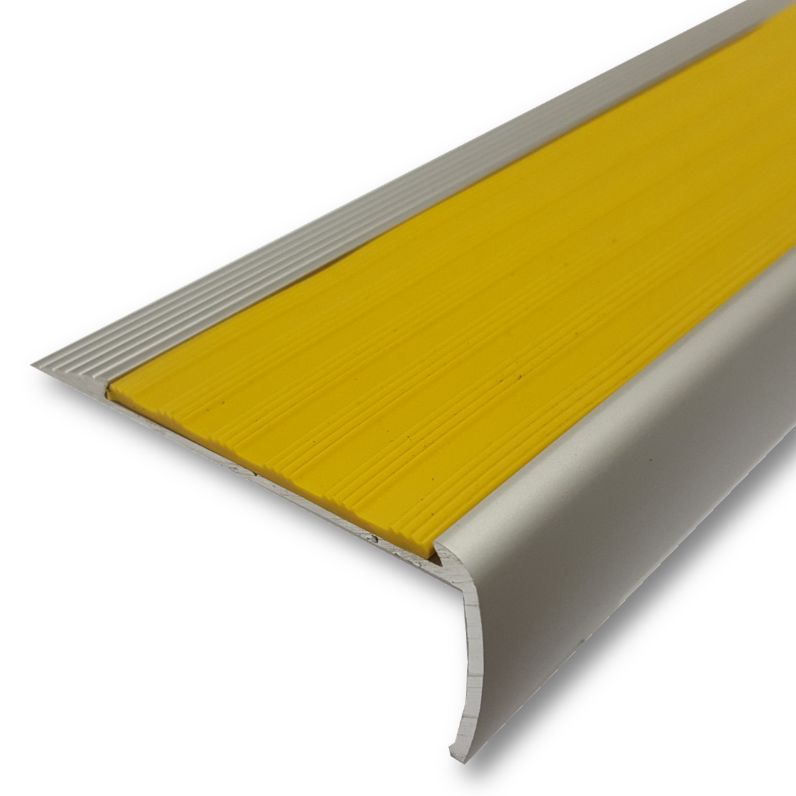 Series 4L Aluminium Stair Nosing - Solid Santoprene Insert