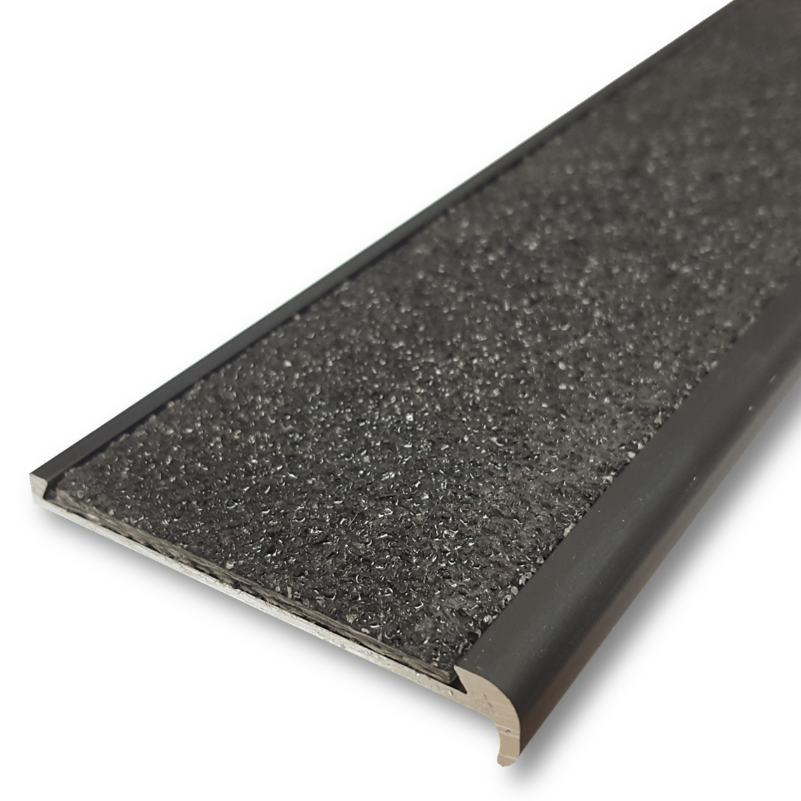 Series 8 Aluminium Stair Nosing - Solid Carborundum Insert