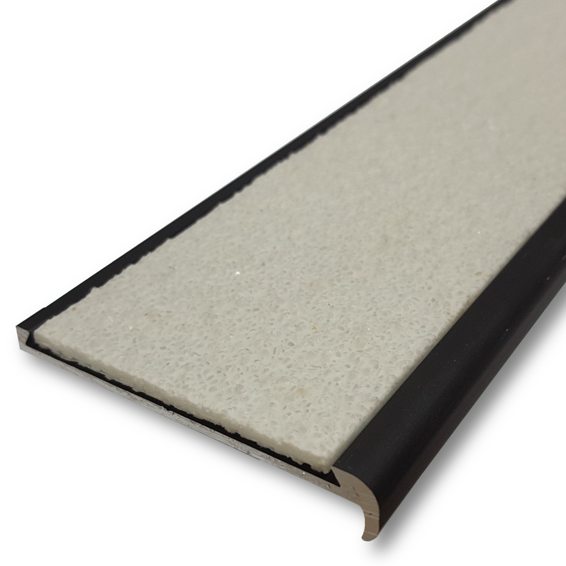 Series 8 Aluminium Stair Nosing - Solid Carborundum Insert
