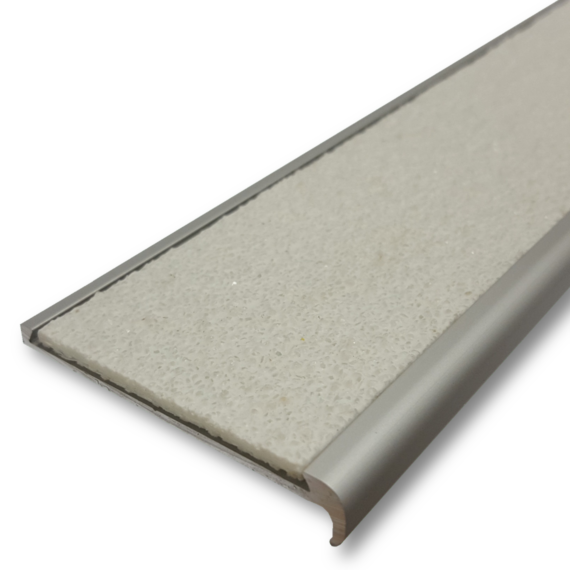Series 8 Aluminium Stair Nosing - Solid Carborundum Insert