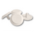 Four TacPro white polyurethane tactile indicator warning studs. Main product photo