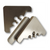 Three TacPro stainless steel skateboard deterrents (blade type). Main product photo