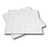 Two TacPro white peel-and-stick tactile indicator warning tiles. Main product photo