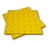 Two TacPro yellow peel-and-stick tactile warning indicator tiles. Main product photo